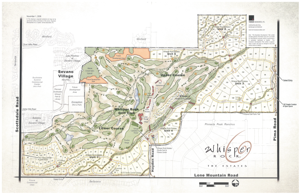 Whisper Rock Subdivision Map